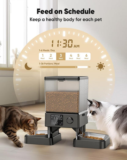 ThePetHubStore™ Automatic Pet Feeder for 2 Pets